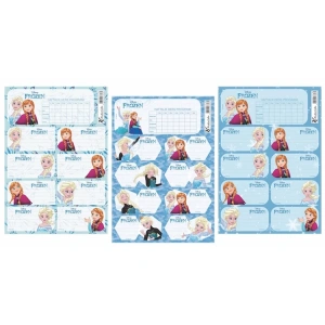 FROZEN DERS PROGRAMLI 3 LÜ OKUL ETİKETİ