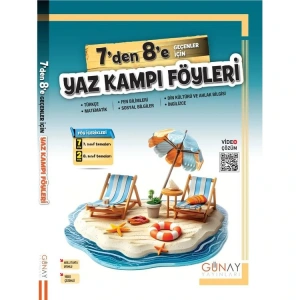 GÜNAY BUMERANG 7 DEN 8E GEÇENLER İÇİN YAZ KAMPI FÖYLERİ