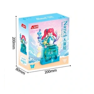 VAGONLIFE JAKI HK112  NANCİ DENİZ KIZI MÜZİK KUTUSU 131 PARÇA BLOCK OYUNCAK 8+