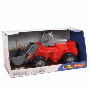 POLESIE 36780 POWER TRUCKS YÜKLEYİCİ TRAKTÖR KUTULU