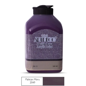 ARTDECO 070L-3049 AKRİLİK BOYA 500 ML. PATLICAN MOR