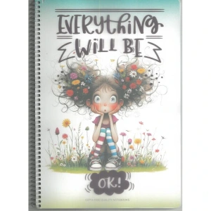 GIPTA EVERYTHING SPİRALLİ PP. KAPAK A4 80 YP. ÇİZGİLİ DEFTER - 7733