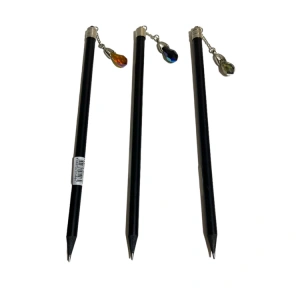 KAKOSAN  KRİSTAL DAMLA BAŞLIKLI SİYAH GÖVDE KURŞUN KALEM NO:4964