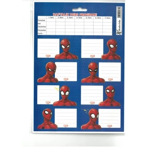 KESKİN 220130 SPIDERMAN DERS PROGRAMLI OKUL ETİKETİ 3LÜ