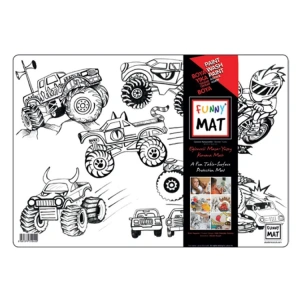 AKADEMİ ÇOCUK - FUNNY MAT - CANAVAR KAMYONETLER 48x33,5cm