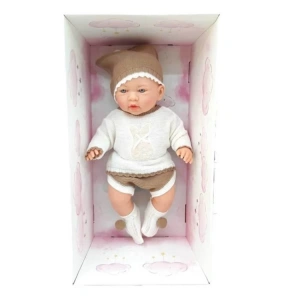 GALTOYS GLT1128 AZRA BEBEK BEJ KAHVE KIYAFETLİ 40cm. 3+