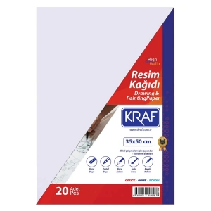 KRAF RESİM KAĞIDI 35X50 CM 20Lİ POŞET