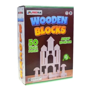 REDKA RD5670 AHŞAP BLOKLAR DOĞAL 50 PARÇA