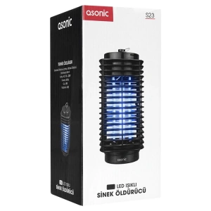 ASONİC S23 3W LED IŞIKLI SİYAH SİNEK ÖLDÜRÜCÜ