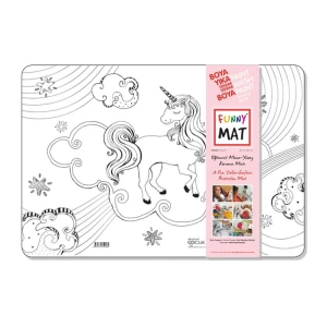 AKADEMİ ÇOCUK - FUNNY MAT - UNICORN 48x33,5cm