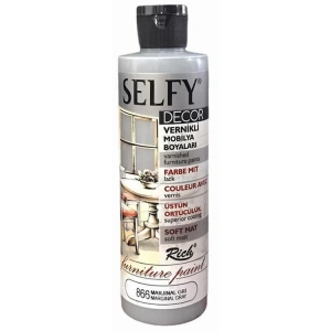 RİCH SLF-240-866 SELFY DECOR VERNİKLİ AKRİLİK BOYA 240cc.MARJİNAL GRİ