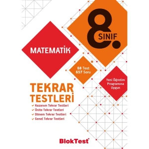 TUDEM 8.SINIF BLOKTEST MATEMATİK TEKRAR TESTLERİ