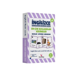 İNGİLİZCE KONUŞTURAN KELİMELER - EŞYALAR/GİYSİLER/MESLEKLER - 48 KART 188 KELİME