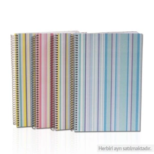 BAYINDIR BAD0681 LİME 20X28 SERT KAPAK SPİRALLİ KARELİ DEFTER 120YP