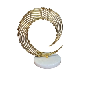 SADE HEDİYELİK MERMER TABAN DEKORATİF MASA SÜSÜ HALKA NO:249