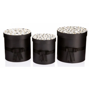 GIPTA BLACK WHITE GOLD SİLİNDİR HEDİYE KUTUSU BX6900 A 170x190 mm