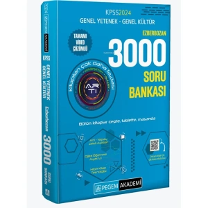 PEGEM 2024 KPSS GENEL YETENEK GENEL KÜLTÜR EZBER BOZAN 3000 SORU BANKASI