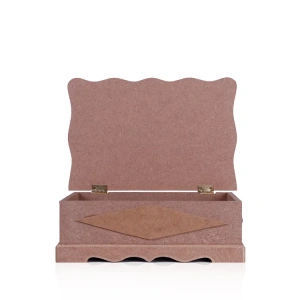 TEKNOPOİNT AHŞAP HOBY KT61 BAKLAVA DİLİMLİ KUTU BÜYÜK