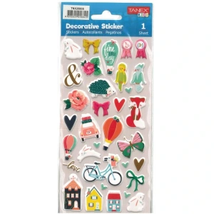 TANEX KIDS TNX-25805 DEKORATİF ETİKETLER - PUFFY TATİL SERİSİ STICKER