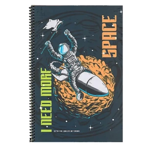 GIPTA SPACE SPİRALLİ KARTON KAPAK A4 80 YP KARELİ DEFTER