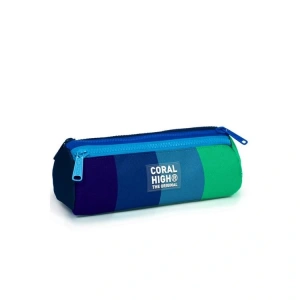 CORAL HIGH 22097 KIDS RENKLİ ÇİZGİLİ ÜÇ BÖLMELİ KALEM ÇANTASI