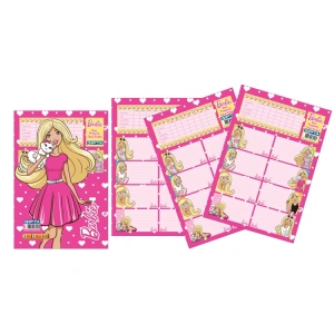 GIPTA BARBIE DERS PROGRAMLI OKUL ETİKETİ 3 YP.