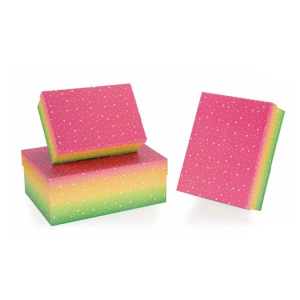 GIPTA GRADİENT DİKDÖRTGEN HEDİYE KUTUSU BX0197 B 190x260x110mm