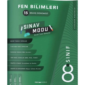 PRUVA AKADEMİ 8. SINIF FEN BİLİMLERİ SINAV MODU