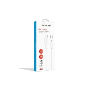 APRİCOT APC-A160T TYPE-C TO TYPE-C 1M BEYAZ ŞARJ DATA KABLOSU