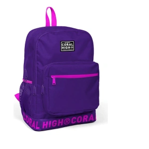 YAYGAN CORAL HIGH 24109 USB + AUX SOKETLİ LAPTOP BÖLMELİ SIRT ÇANTASI MOR