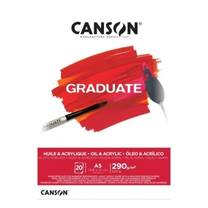 CANSON A5 GRADUATE OIL AND ACRYLIC RESİM DEFTERİ 290 GR. 20 YP.