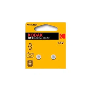 KODAK 1.5V ULTRA ALKALİN DÜĞME PİL AG1-LR621   2Lİ