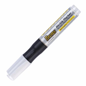 BRONS BR-4015 AKRİLİK MARKER KALEM YUVARLAK UÇ SİYAH