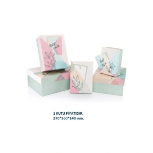 GIPTA MADERA DİKDÖRTGEN HEDİYE KUTUSU BX2800 F NO:6 270*360*140 mm - TEKLİ