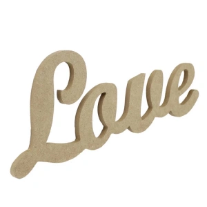 TEKNOPOİNT AHŞAP HOBİ OBJE09 LOVE YAZI