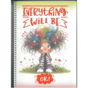 GIPTA EVERYTHING SPİRALLİ PP. KAPAK A4 80 YP. KARELİ DEFTER - 7734