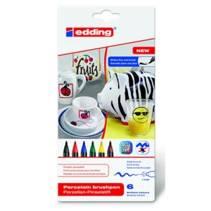 EDDING E-4200 PORSELEN KALEMİ SETİ 6LI STANDART