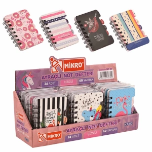 MİKRO NT-03 AYRAÇLI NOT DEFTERİ 60 YP. ÇİZGİLİ