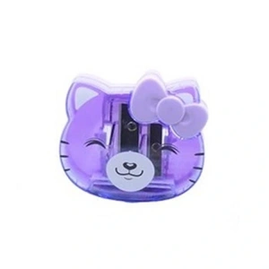 MİKRO MK-4050 CUTE KITTY ÇİFT DELİKLİ KAPAKLI HAZNELİ KALEMTRAŞ