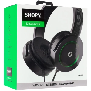 SNOPY SN-401 DISCOVER GÜÇLENDİRİLMİŞ BASS ETKİLİ MİKROFONLU KULAKLIK YEŞİL