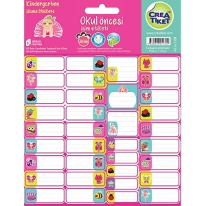CREA ETİKET - 1131 OKUL ÖNCESİ İSİM ETİKETİ 3LÜ (105)