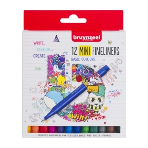 BRUYNZEEL FINELINER MINI (KISA BOY) 0.4mm 12Lİ  KALEM SETİ  - B60241512