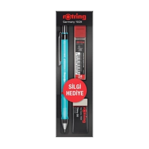 ROTRING VISUCLICK VERSATİL + MİN + SİLGİ 3LÜ OKUL SETİ - 0.5 mm MAVİ