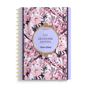 VICTORIAS JOURNALS 1271 SPİRALLİ 17x23 SERT KAPAK 2024-2025  AKADEMİK AJANDA