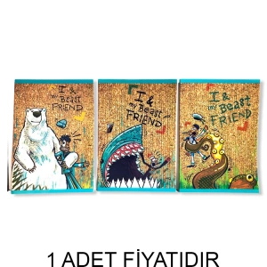 KESKİN A4 PP DİK MY DRİEND KARELİ DEFTER 40 YP.