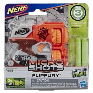 HASBRO E3002 NERF MICROSHOTS FLIPFURY ZOMBIE STRIKE  E0489