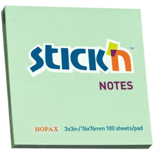 GIPTA STICKN 76X76 PASTEL YEŞİL YAPIŞKANLI NOTLUK 100 YP.- 21150