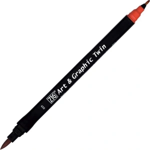 ZIG TUT-80 ART & GRAPHIC TWIN MARKER ÇİFT UCLU KALEMİ CARMİNE RED