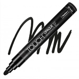 TOUCH OPAQUE SU BAZLI MARKER KALEM 1.5-2.3mm - MEDIUM PACK BLACK 22 - SH8613003-2026