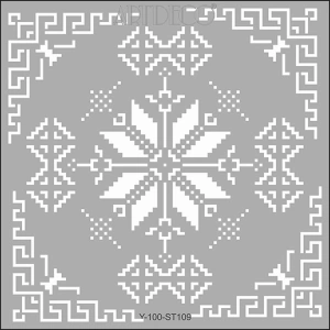 ARTDECO STENCİL 30X30CM ETAMİN-1 109